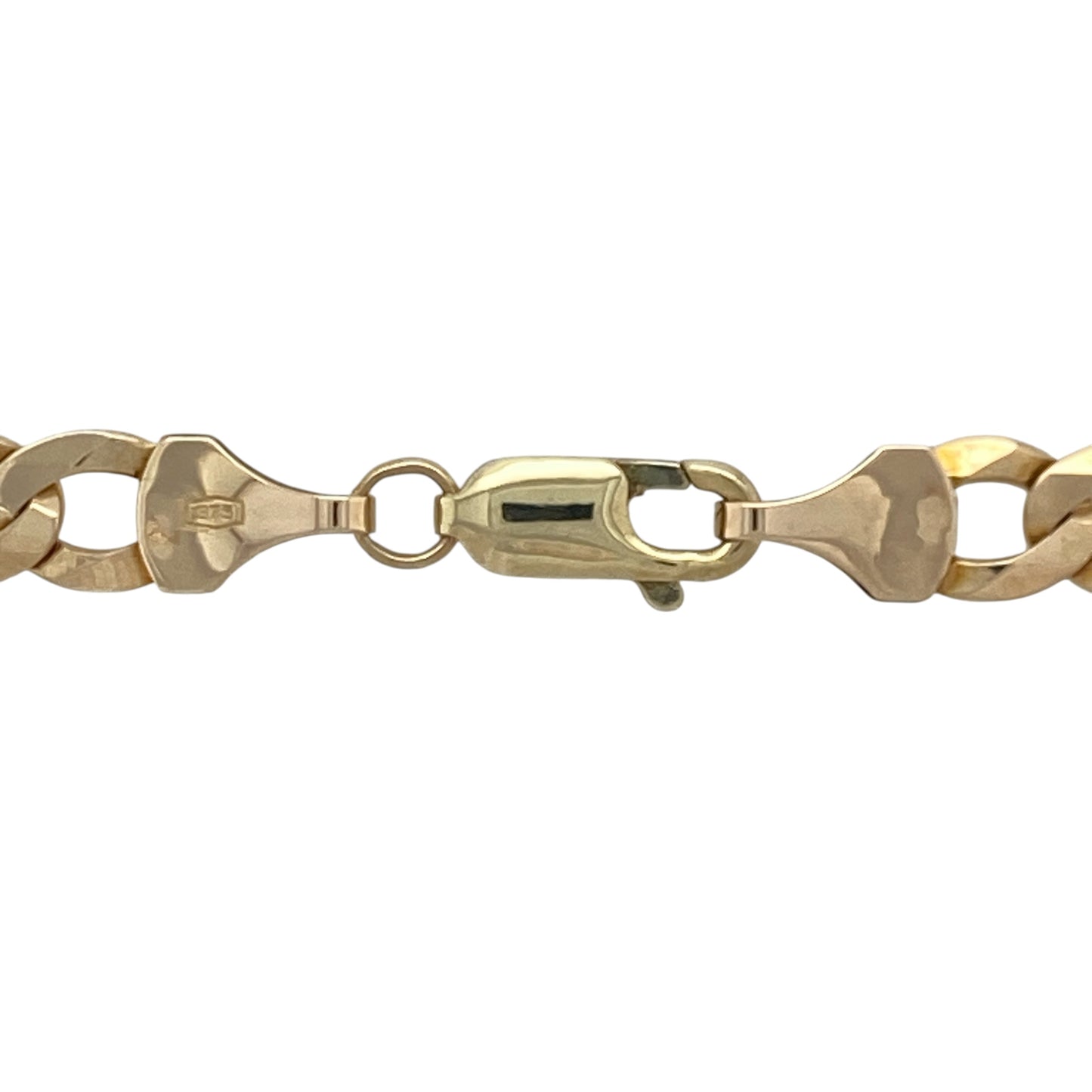 Add bold style and timeless sophistication to your jewellery collection with this pre-owned 9ct yellow gold curb chain necklace, featuring a substantial design with impressive everyday appeal—perfect for wearing alone as a statement piece or pairing with a favourite pendant.

Design: The chain features classic curb links measuring approximately 6mm wide, creating a bold and eye-catching appearance.