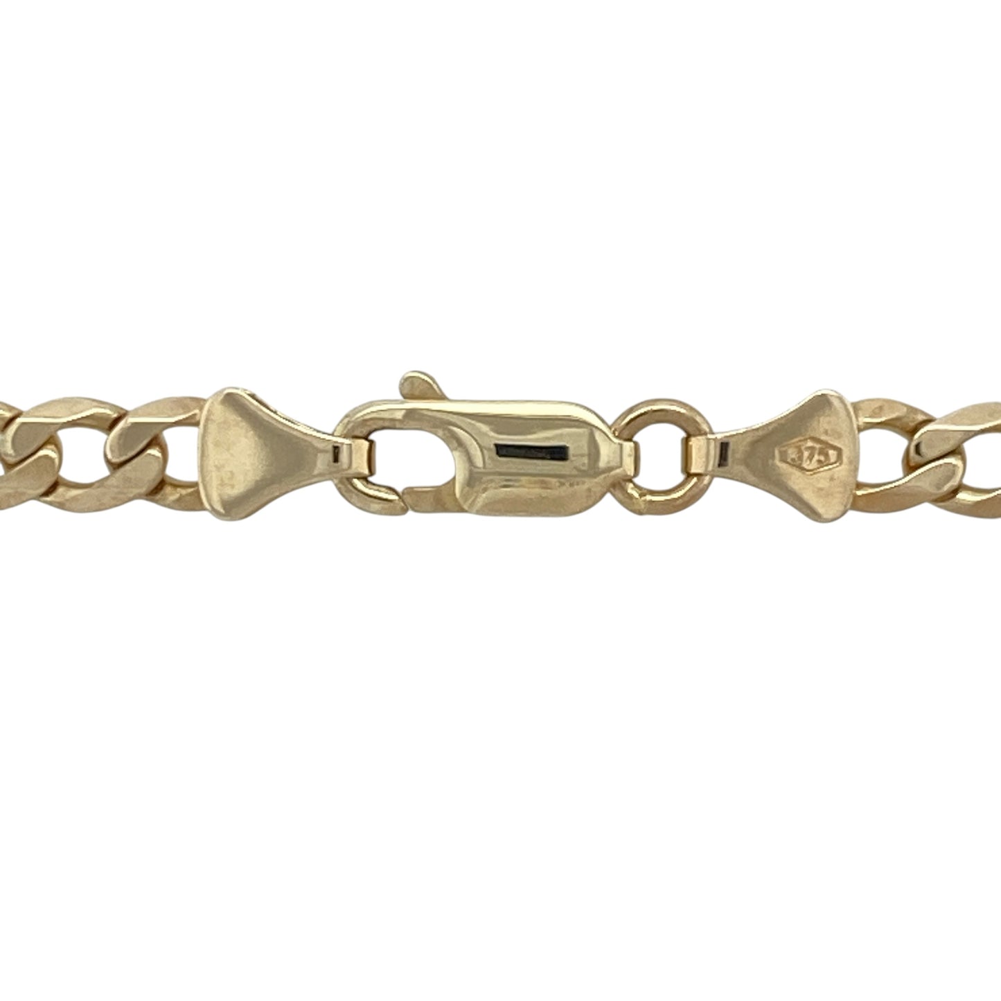 Add timeless style and substantial elegance to your jewellery collection with this pre-owned 9ct yellow gold curb chain necklace, featuring a classic design with versatile everyday appeal—perfect for wearing alone, layering, or pairing with a favourite pendant.

Design: The chain features traditional curb links measuring approximately 4mm wide, creating a sleek and well-balanced appearance. The flat, closely interlocking links reflect light beautifully, giving the chain a polished and sophisticated look.
