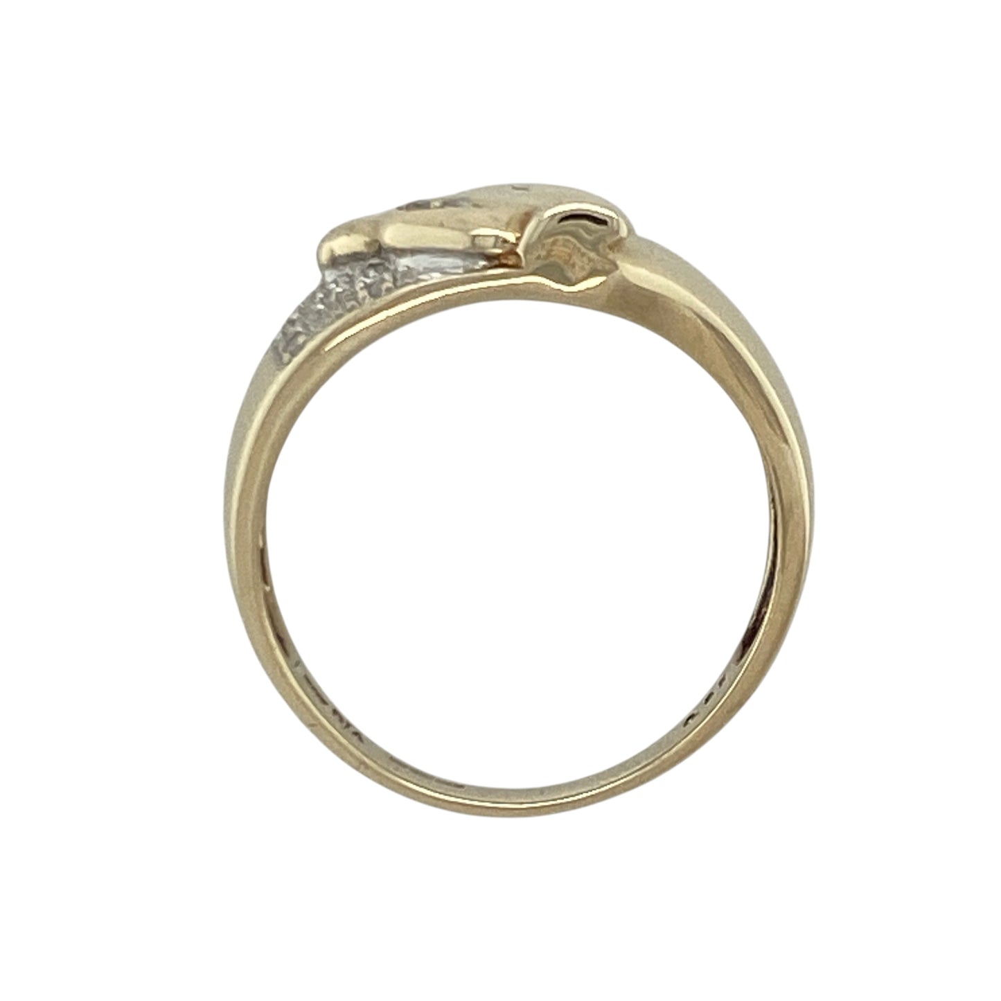 9ct Gold & Diamond Jaguar Band Ring