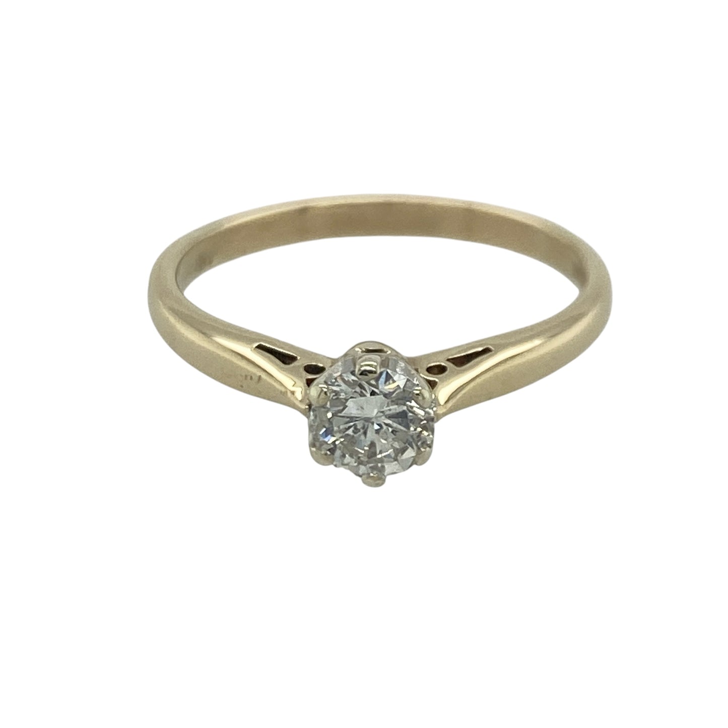9ct Gold & Diamond Solitaire Ring