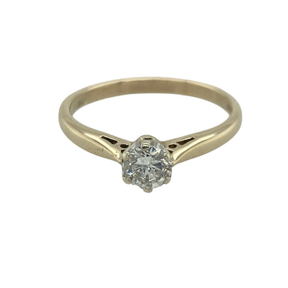 9ct Gold & Diamond Solitaire Ring