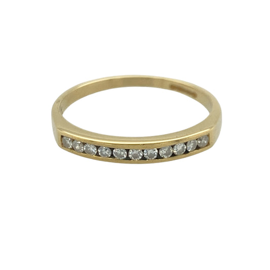 18ct Gold & Diamond Band Ring