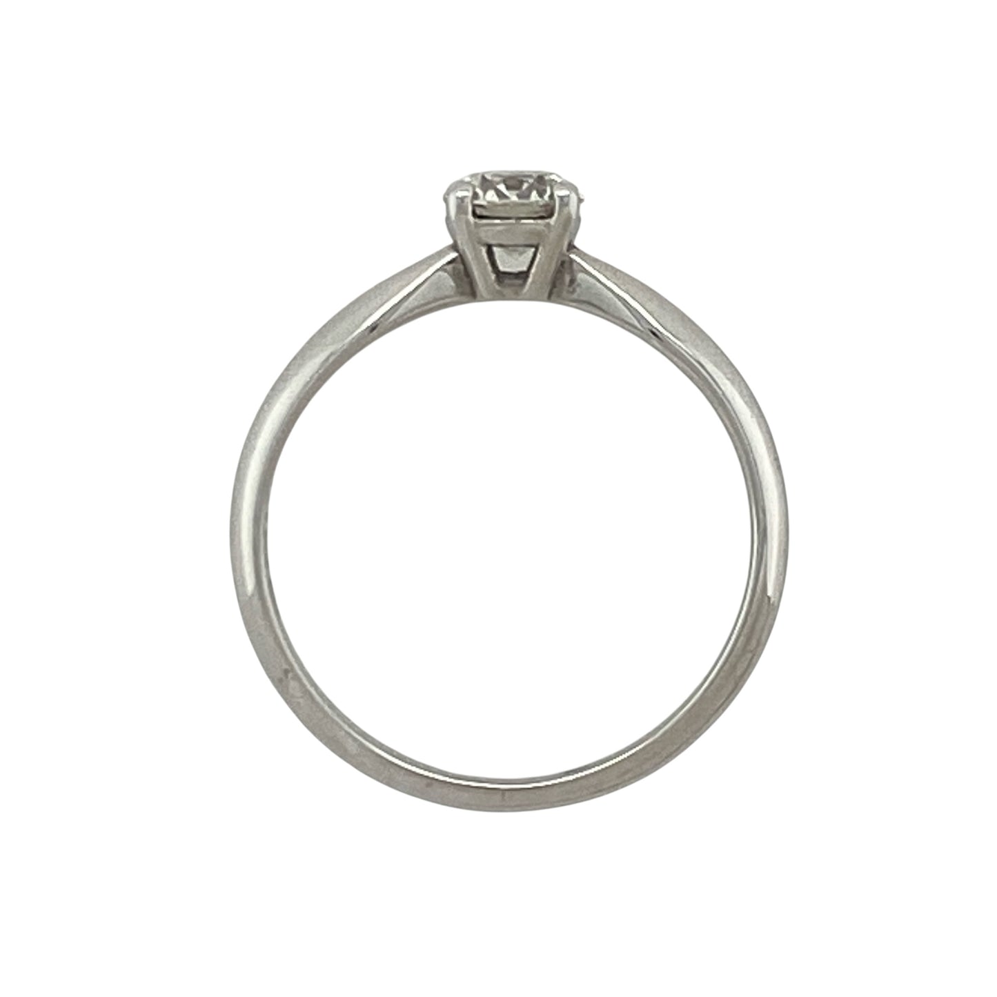 14ct White Gold & Diamond Solitaire Ring