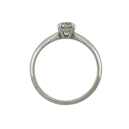 14ct White Gold & Diamond Solitaire Ring