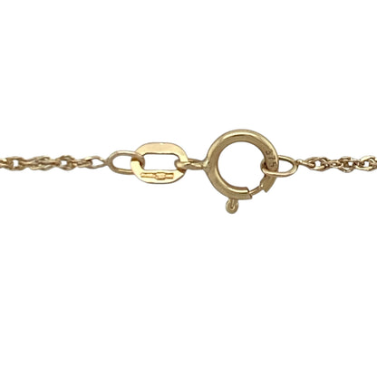 9ct Gold & Diamond Solitaire 16" Necklace
