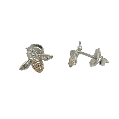 925 Silver Clogau Bee Stud Earrings