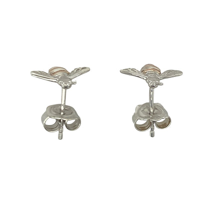 925 Silver Clogau Bee Stud Earrings