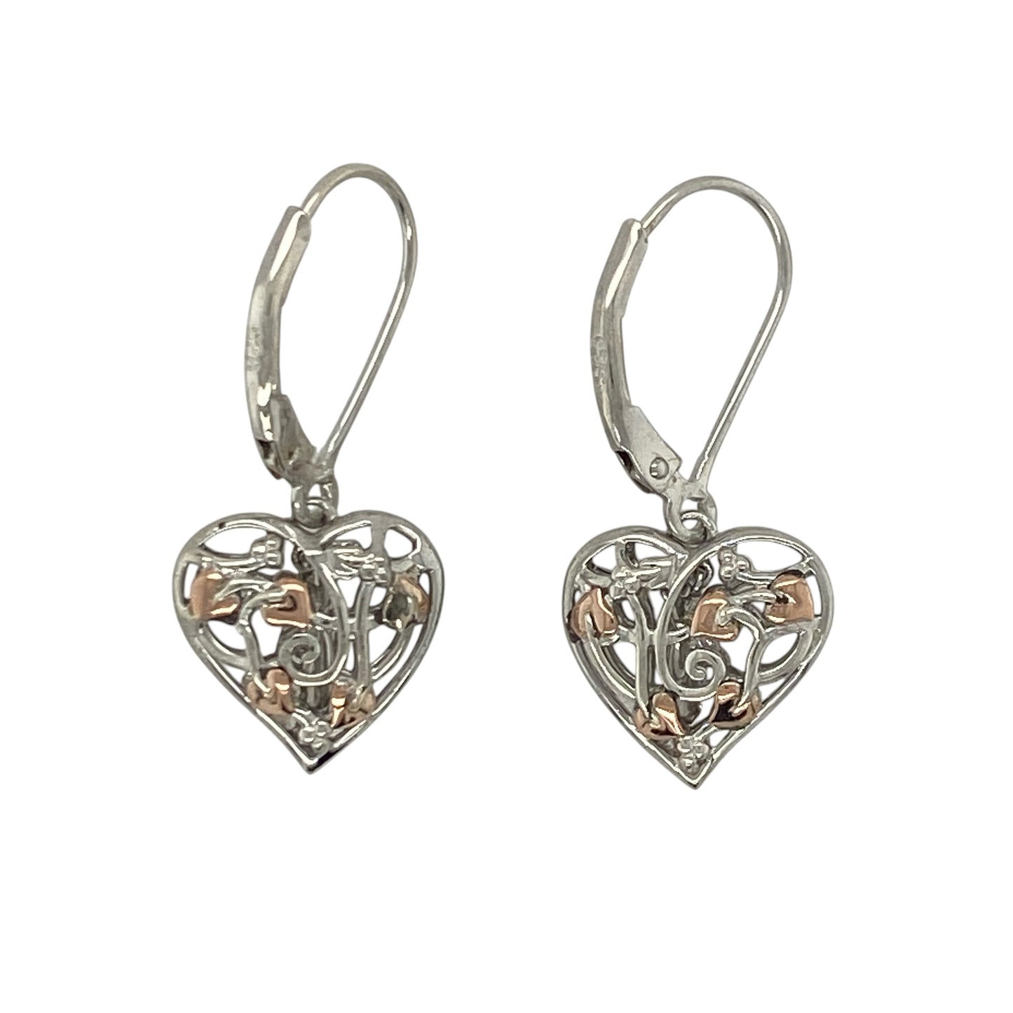 925 Silver Clogau Tree of Life Fairy Heart Drop Earrings