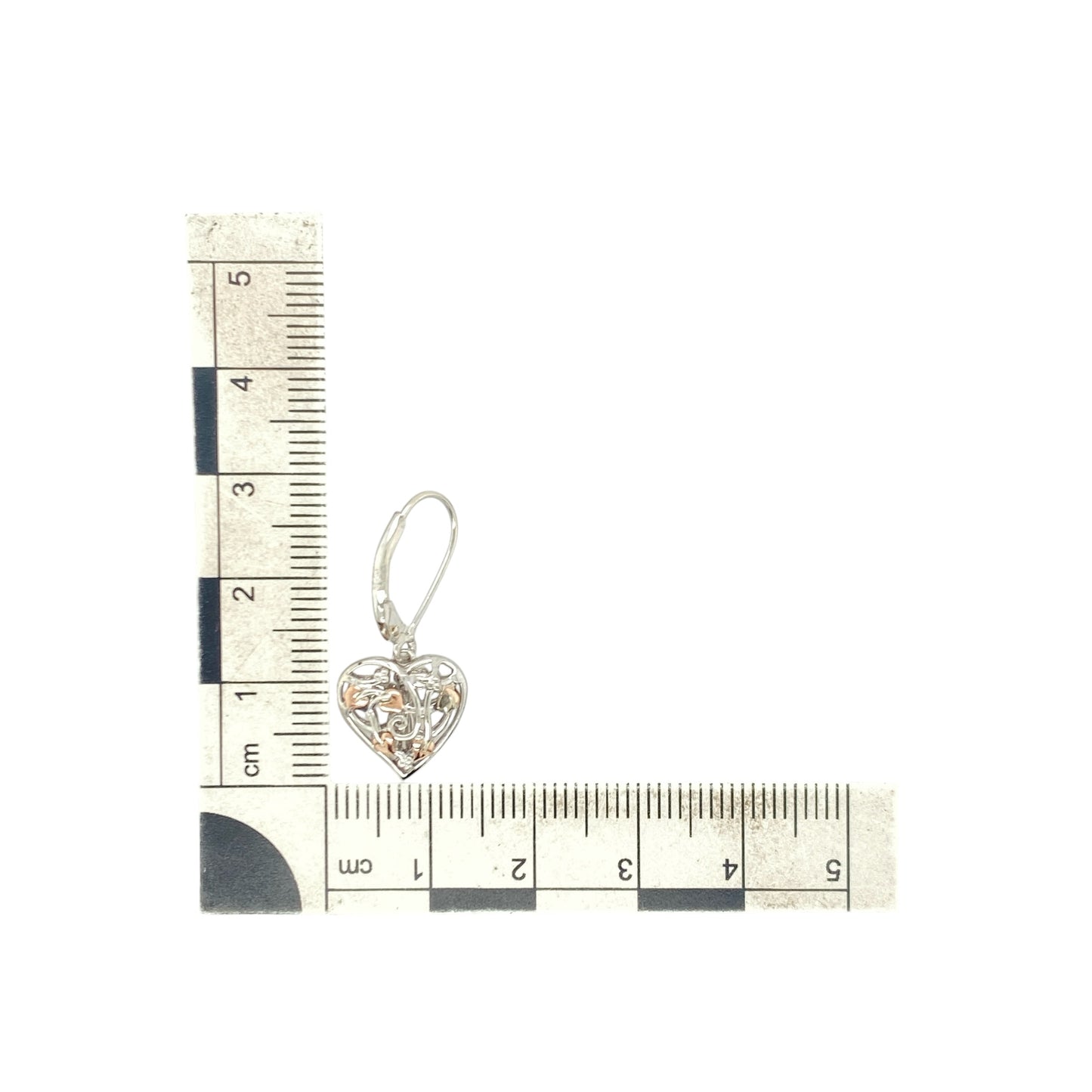 925 Silver Clogau Tree of Life Fairy Heart Drop Earrings