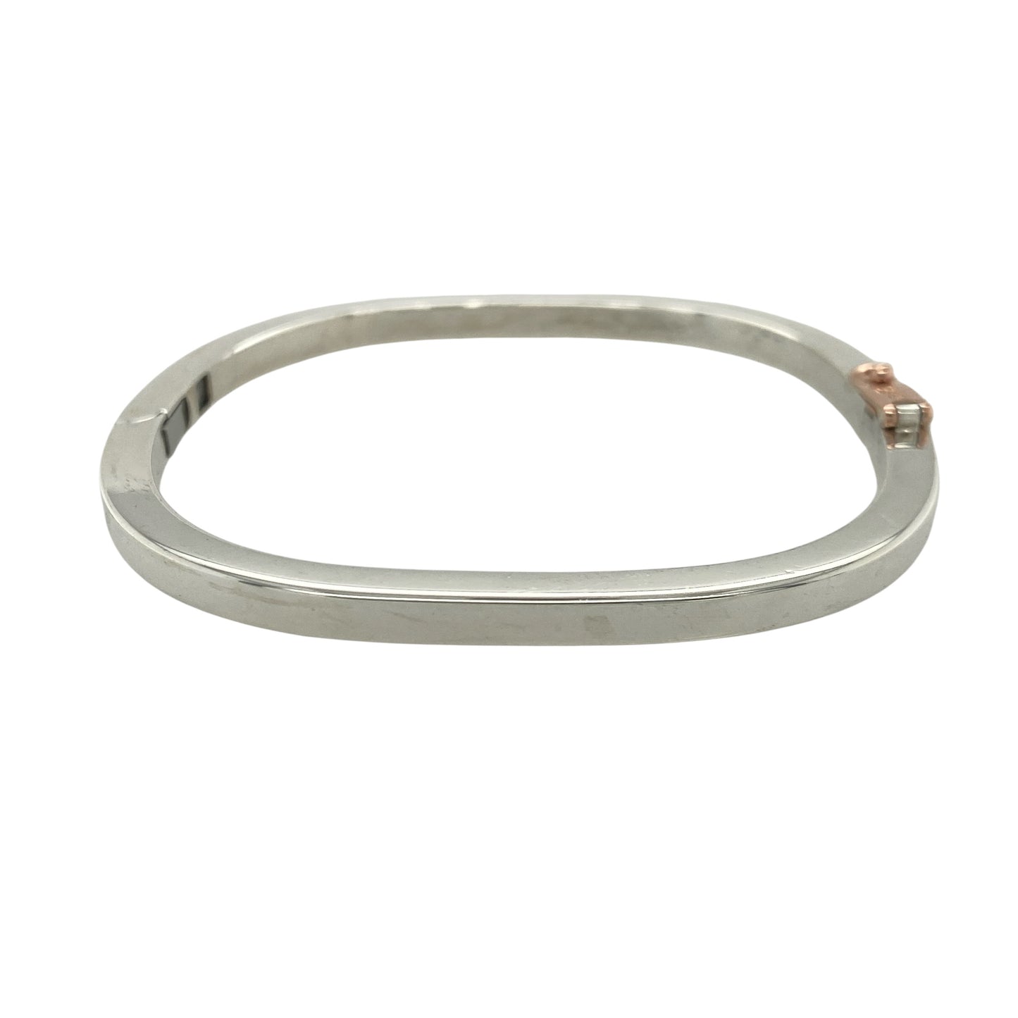 925 Silver Clogau Solid Square Bangle
