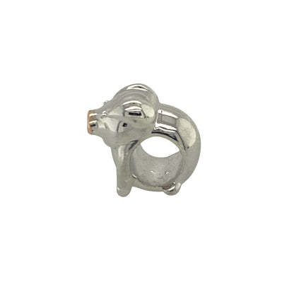Add a touch of Welsh-inspired charm and playful character to your jewellery collection with this pre-owned sterling silver and 9ct rose gold Clogau pig charm, featuring a delightful design with timeless appeal—perfect for collectors, gifting, or personalising a favourite bracelet or necklace.

Design: The charm showcases an adorable pig motif, beautifully crafted with charming detailing that captures the character and appeal of this much-loved animal.