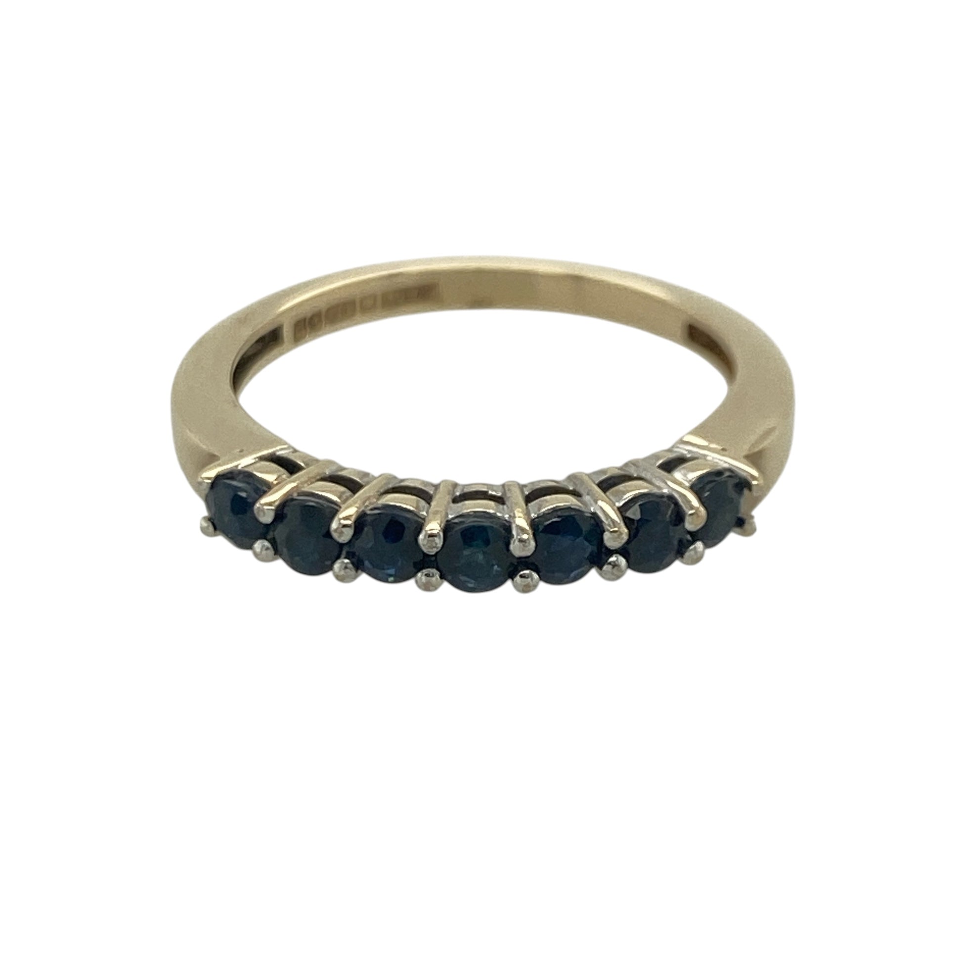 9ct Gold & Sapphire Band Ring