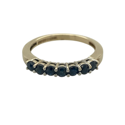 9ct Gold & Sapphire Band Ring