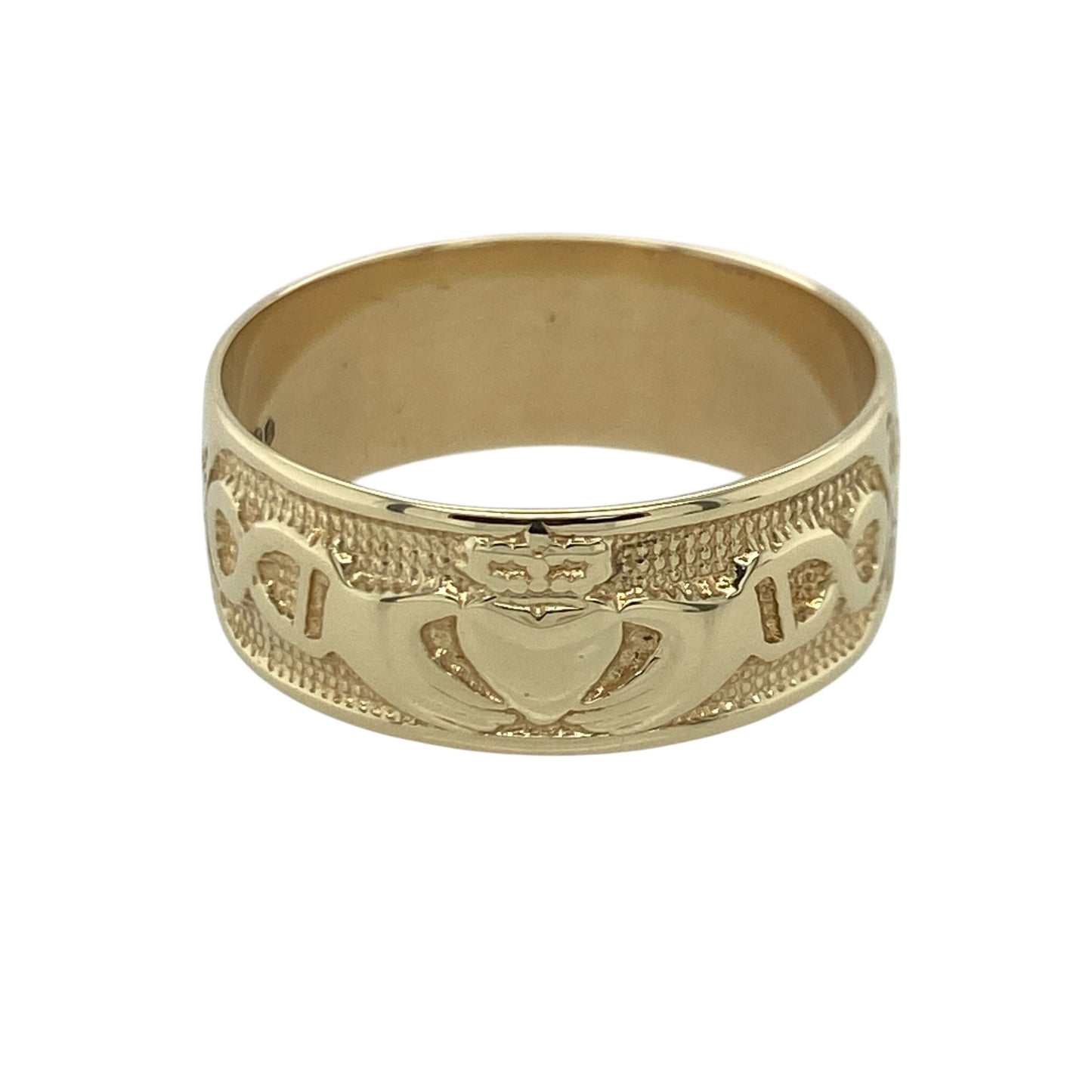 9ct Gold Claddagh Band Ring