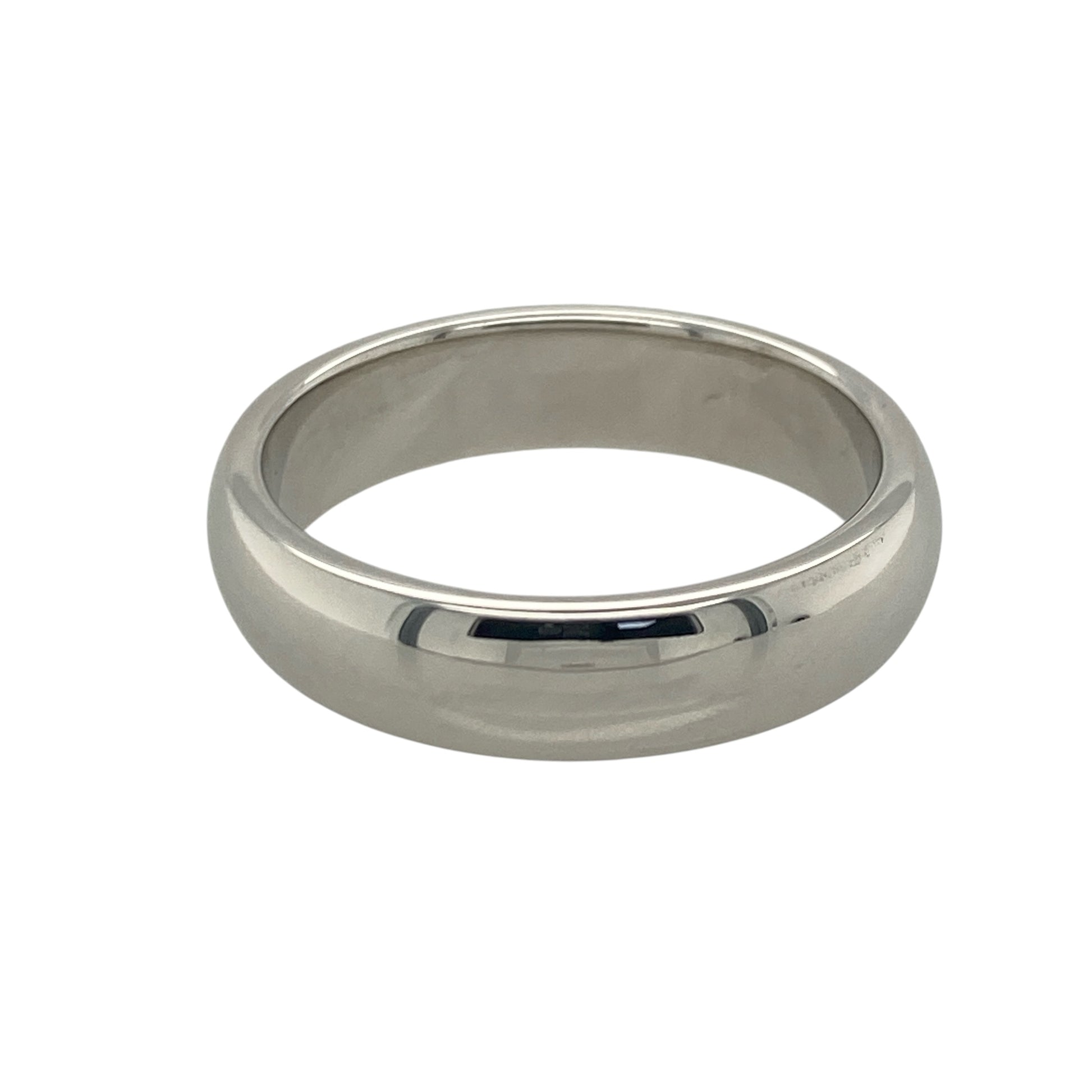 9ct White Gold 5mm Wedding Band Ring