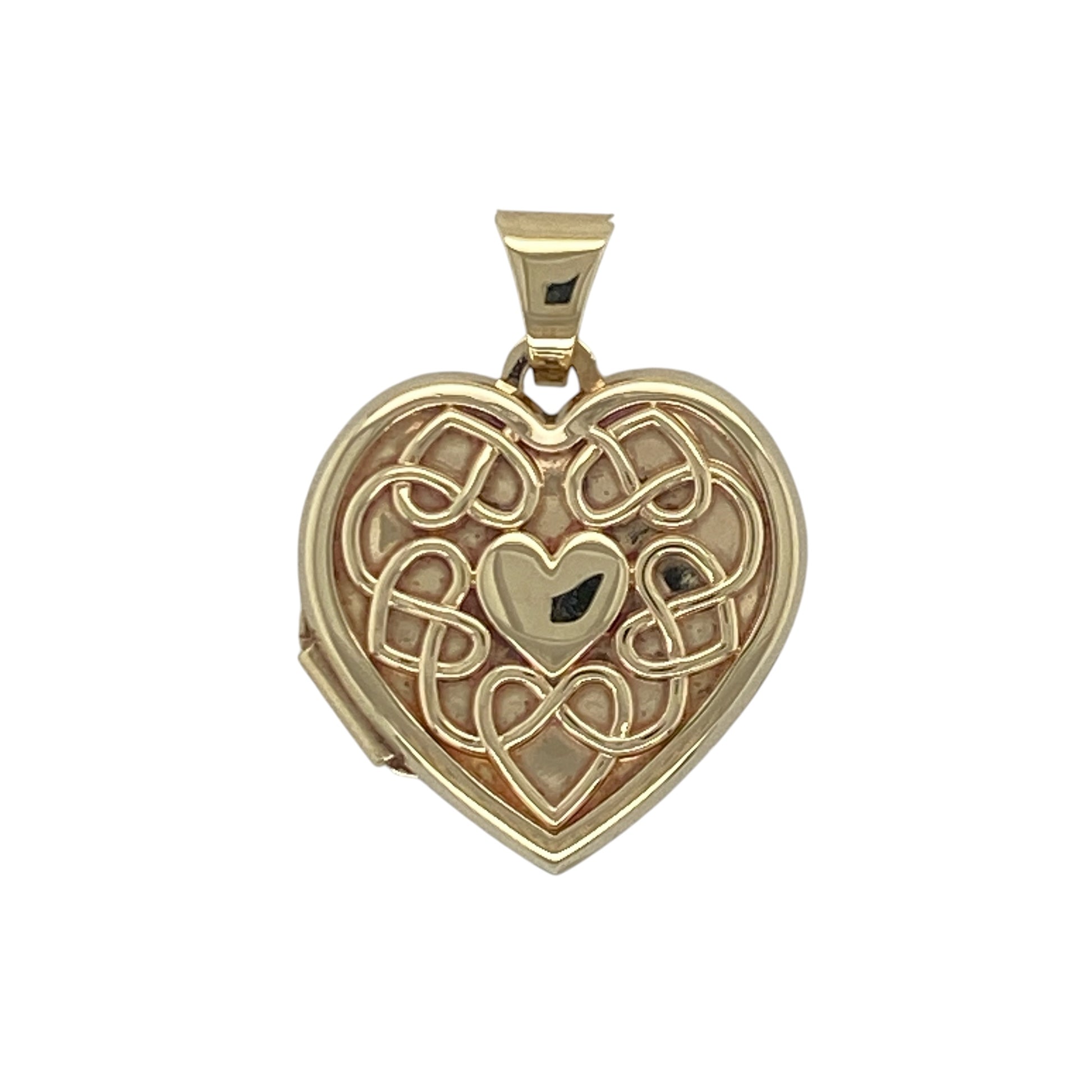 9ct Gold Heart Celtic Design Locket
