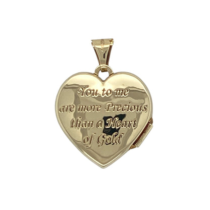 Add a touch of Celtic heritage and heartfelt sentiment to your jewellery collection with this pre-owned 9ct yellow gold heart Celtic knot locket, featuring a meaningful design with timeless everyday appeal—perfect for gifting, keepsakes, or treasured personal wear.

Design: The locket is beautifully crafted in a heart shape and adorned with an intricate Celtic knot design, combining two enduring symbols of love and eternity.