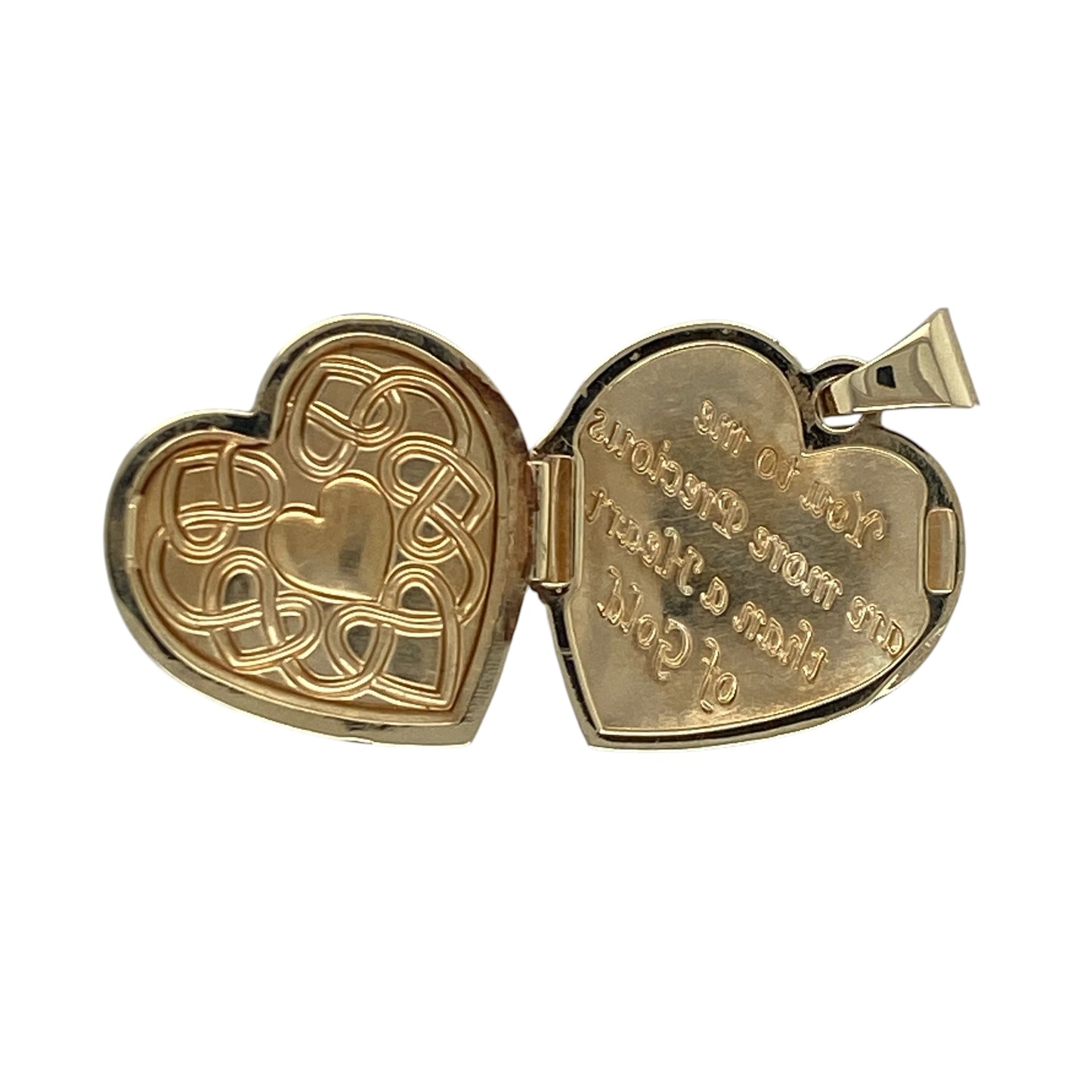 9ct Gold Heart Celtic Design Locket