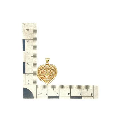 9ct Gold Heart Celtic Design Locket