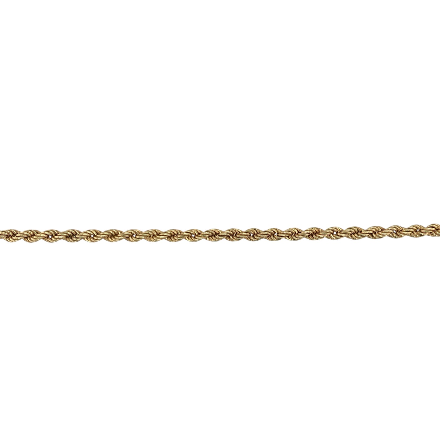 9ct Gold 7" Rope Bracelet