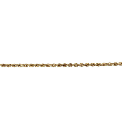 9ct Gold 7" Rope Bracelet