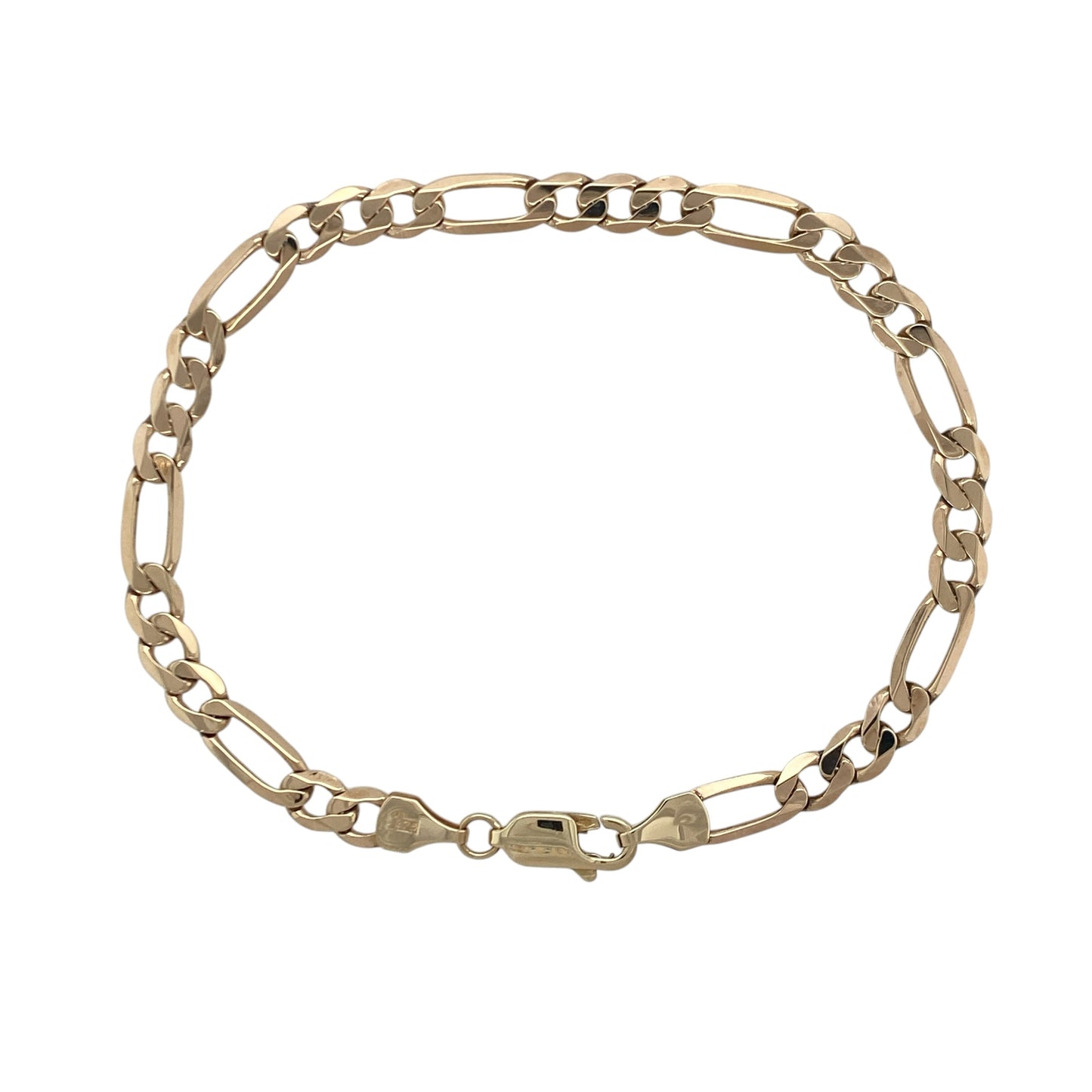 9ct Gold 8" Figaro Bracelet