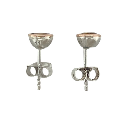 925 Silver & Citrine Round Clogau Stud Earrings