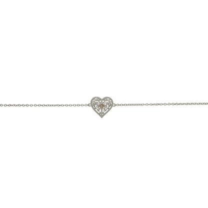 925 Silver Clogau Kensington Heart 7" - 8" Bracelet