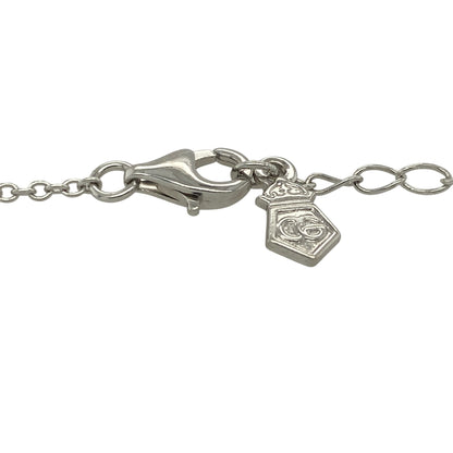 Add a touch of Welsh-inspired romance and timeless elegance to your jewellery collection with this pre-owned sterling silver and 9ct rose gold Clogau Kensington Heart bracelet, featuring a beautifully crafted design with meaningful everyday appeal—perfect for gifting, special occasions, or treasured daily wear.

Design: The bracelet features an elegant heart motif measuring approximately 12mm by 14mm, creating a charming focal point that symbolises love and affection.