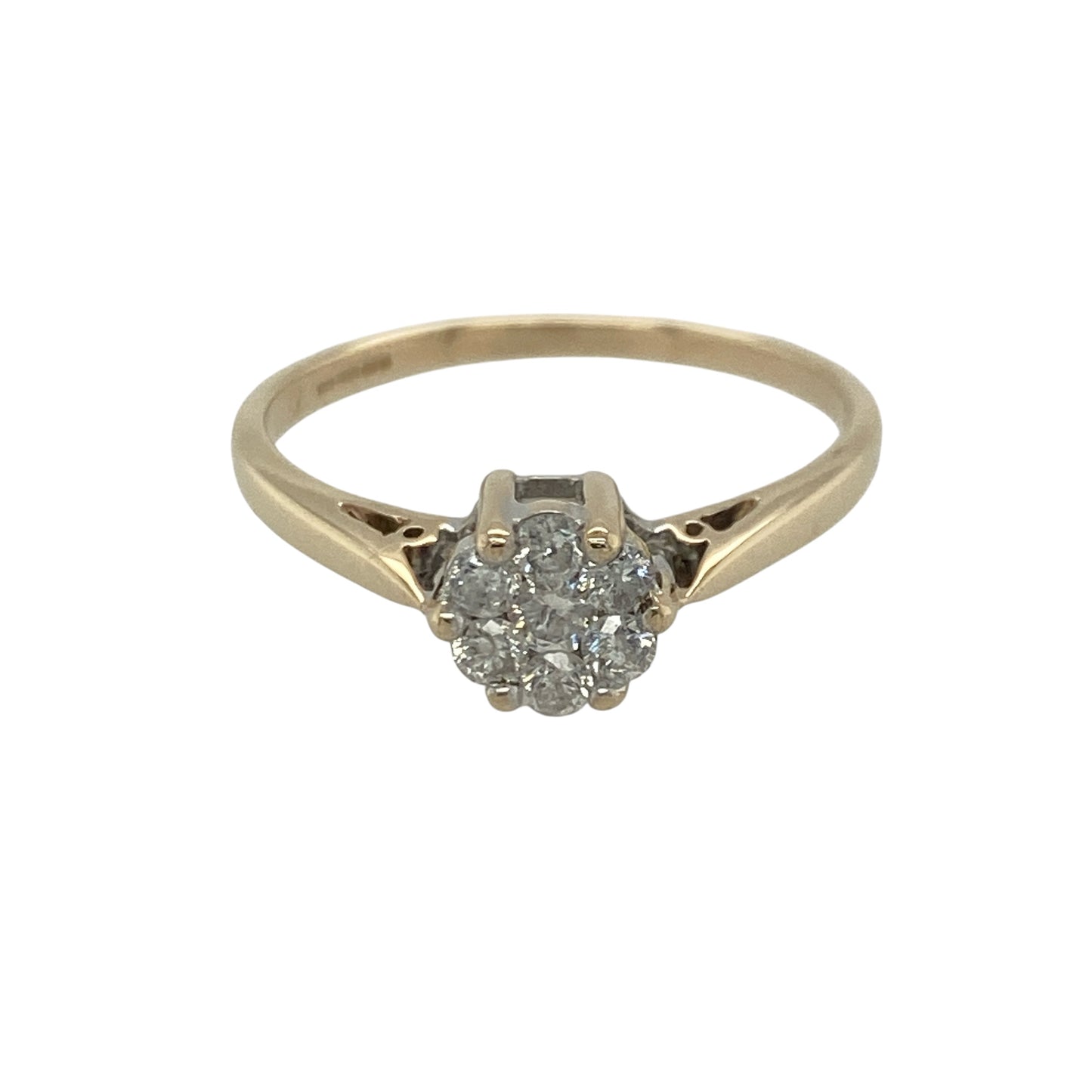 9ct Gold & Diamond Cluster Ring