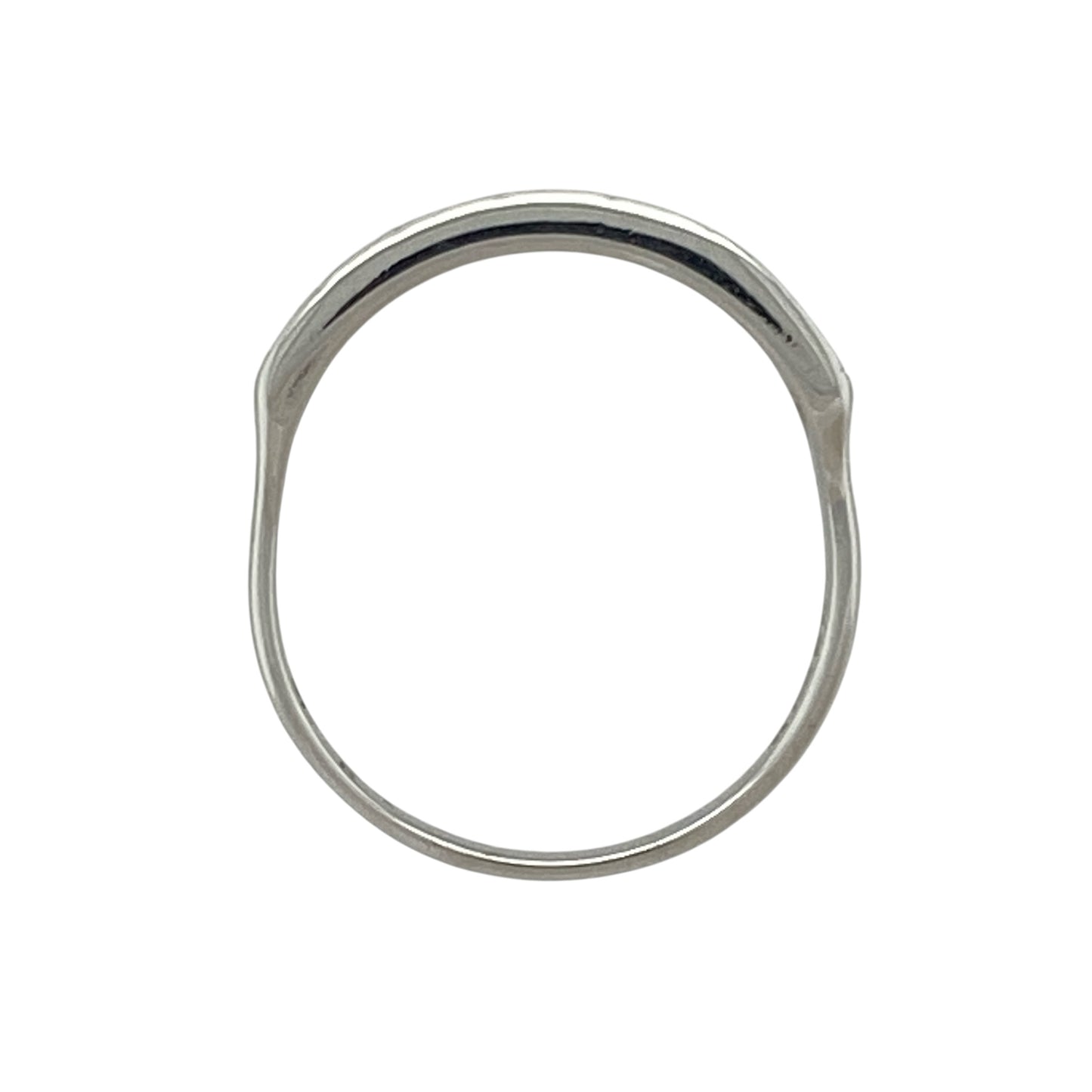 9ct White Gold & Diamond Band Ring
