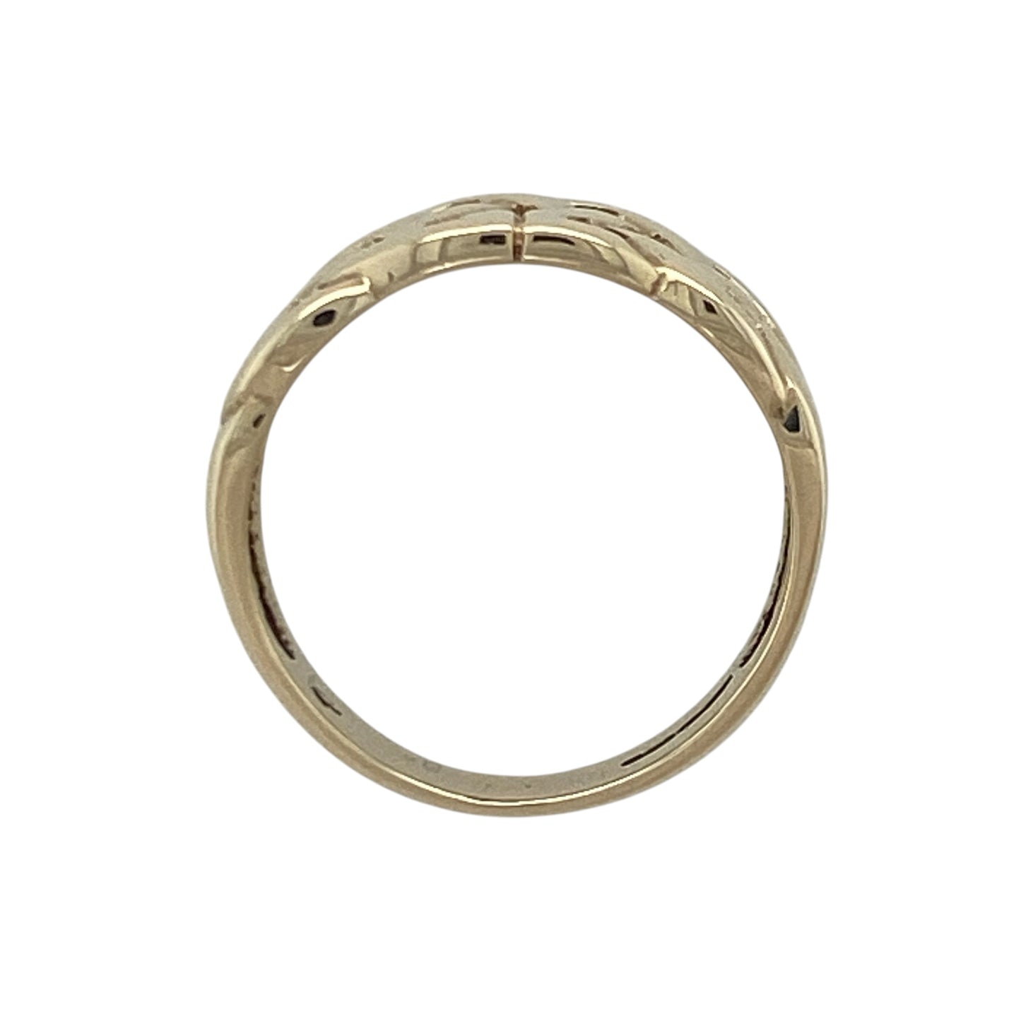 9ct Gold Celtic Knot Wide Band Ring