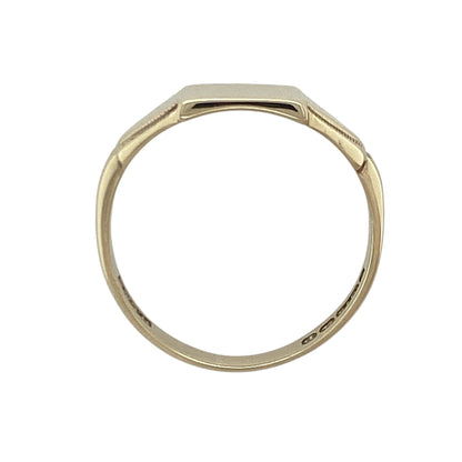 9ct Gold Rectangle Signet Ring