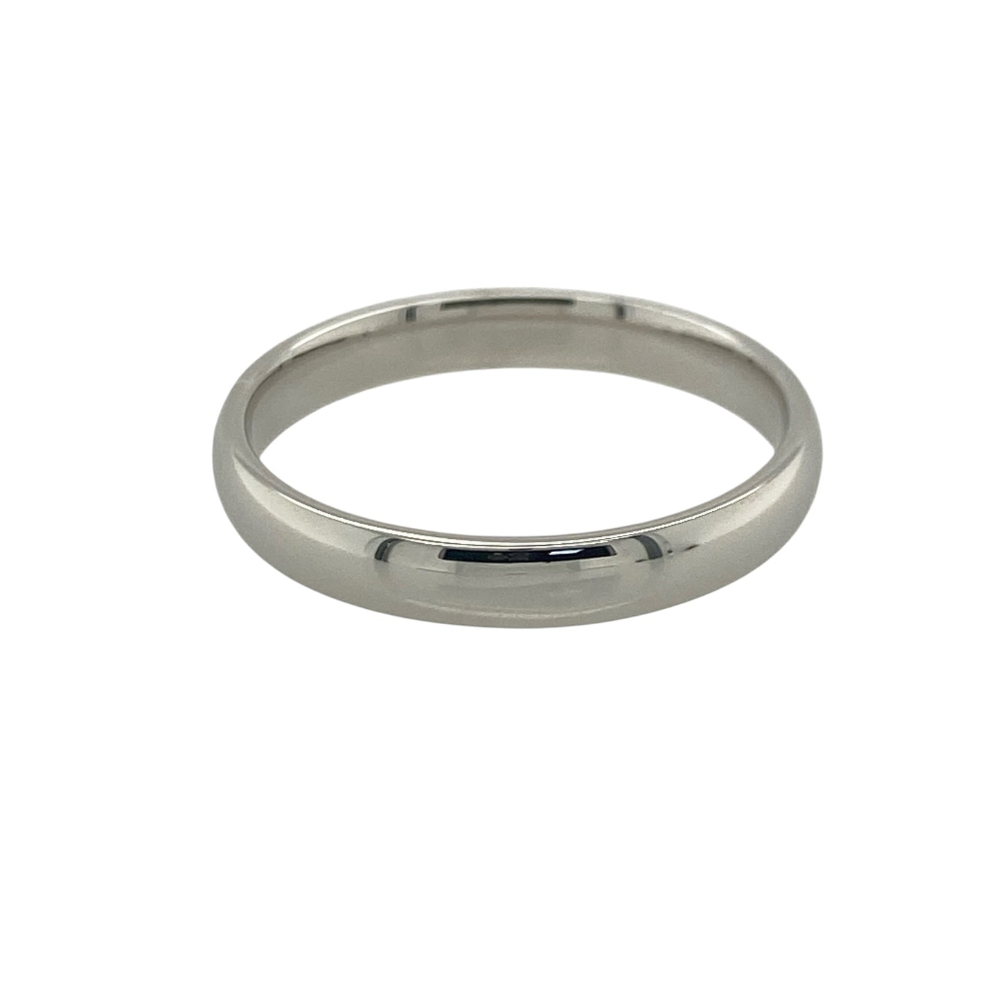 18ct White Gold 3mm Wedding Band Ring
