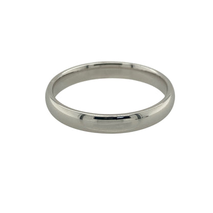 18ct White Gold 3mm Wedding Band Ring