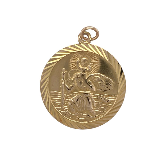 9ct Gold St Christopher Pendant