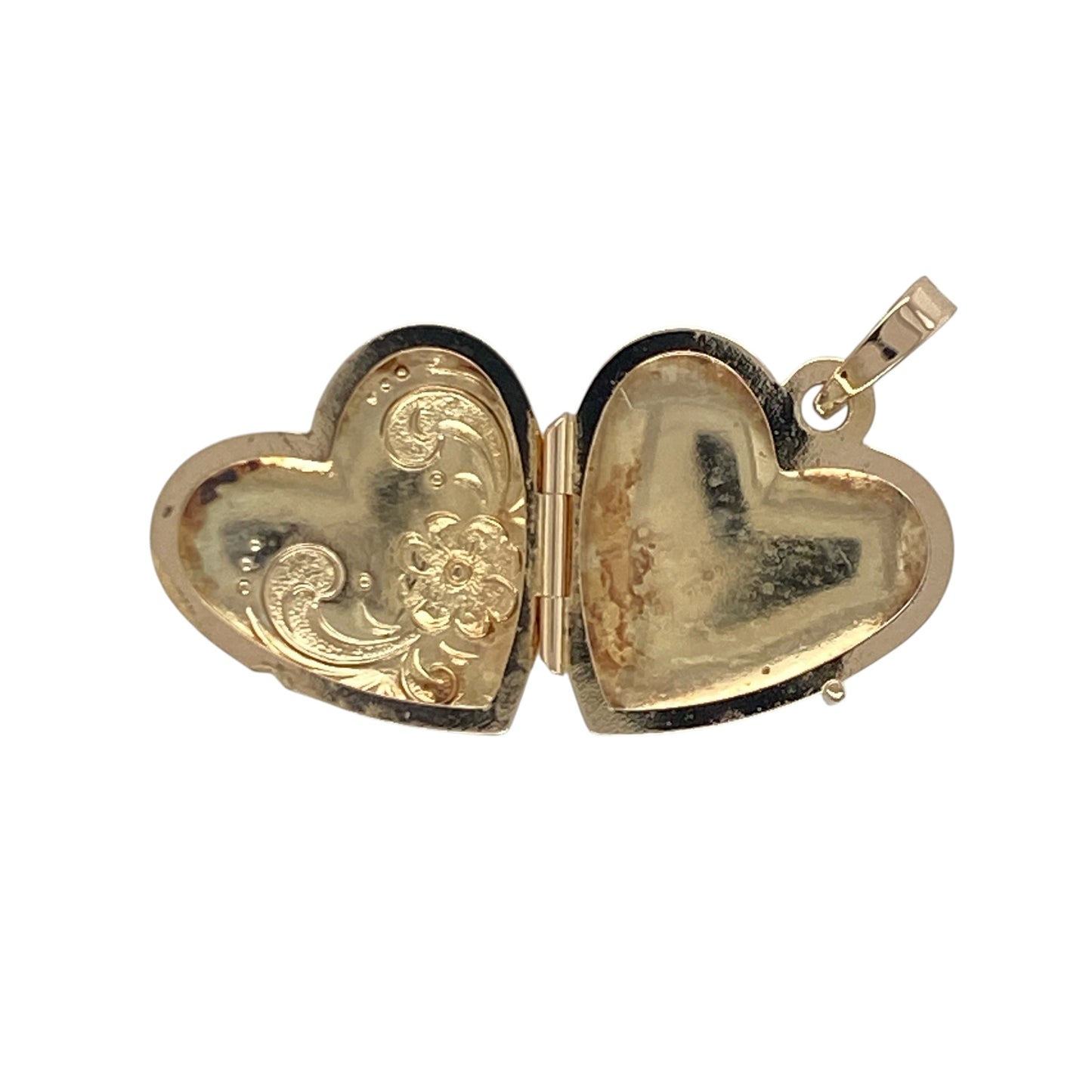 9ct Gold Patterned Heart Locket