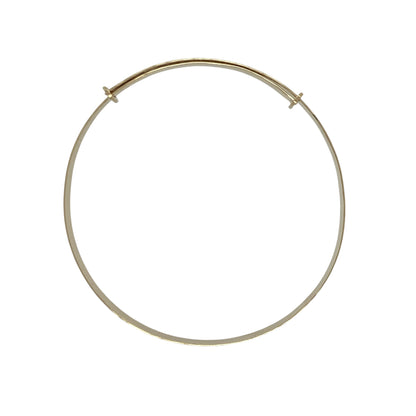 9ct Gold Heart Flower Patterned Expanding Bangle