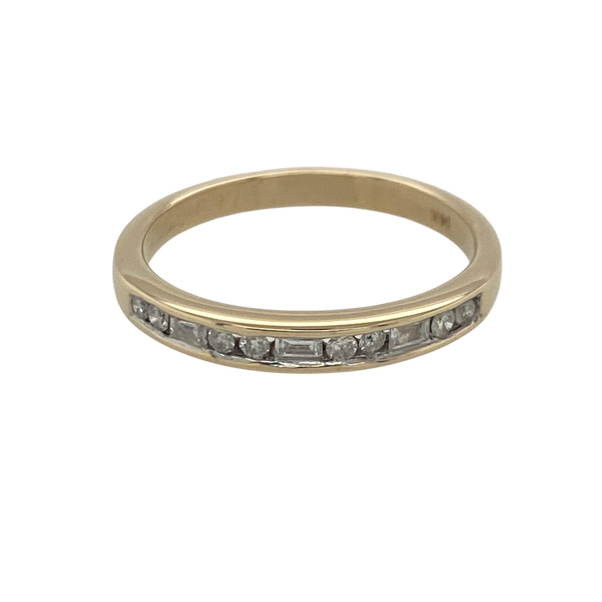 14ct Gold & Diamond Band Ring