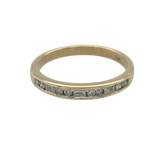 14ct Gold & Diamond Band Ring
