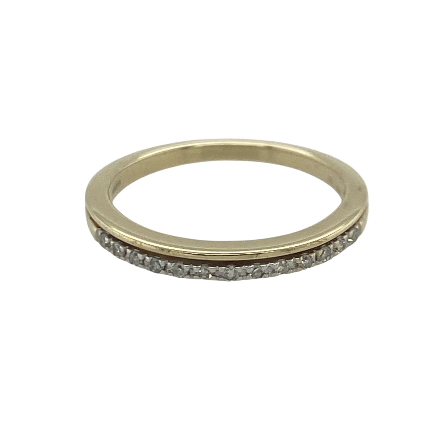 9ct Gold & Diamond Band Ring