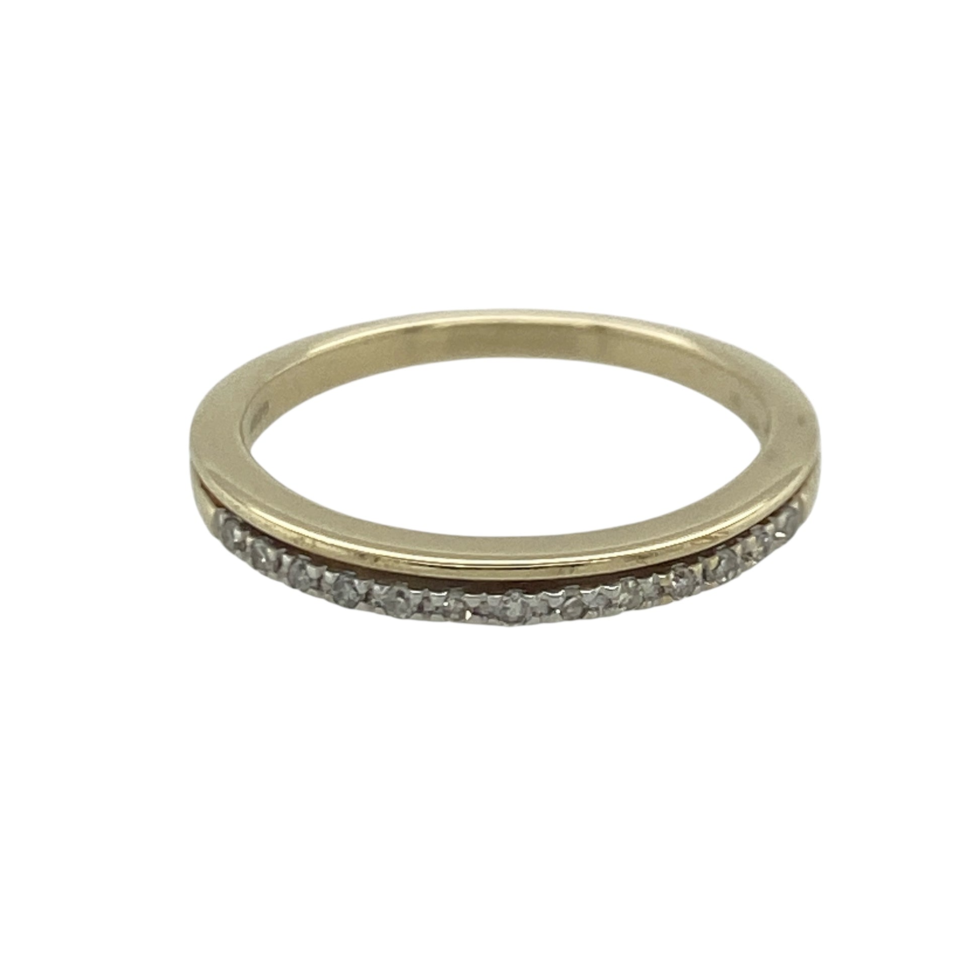 9ct Gold & Diamond Band Ring