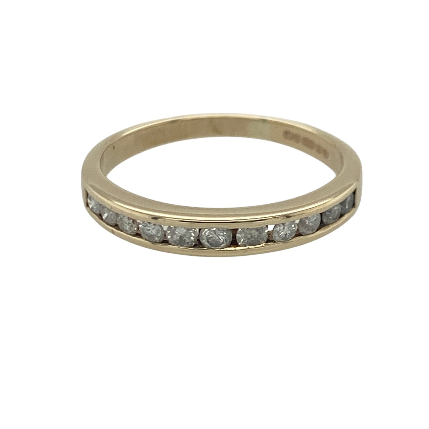 9ct Gold & Diamond Band Ring