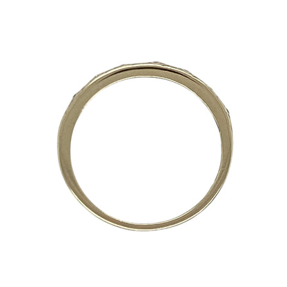 9ct Gold & Diamond Band Ring