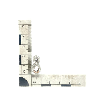 925 Silver & White Topaz Clogau Infinity Charm