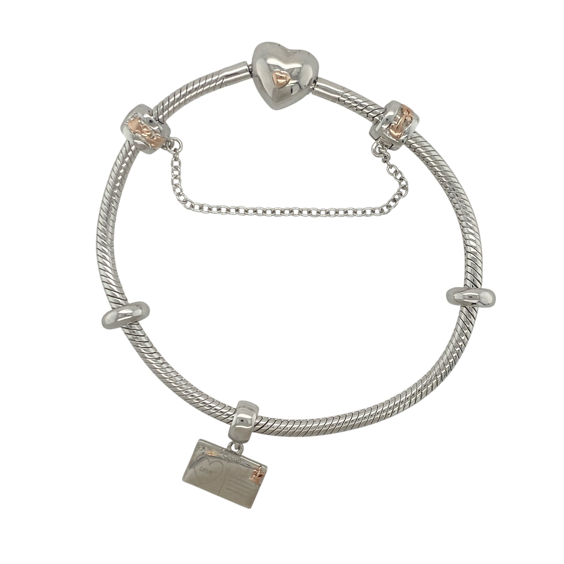 925 Silver Clogau 7" Charm Bracelet