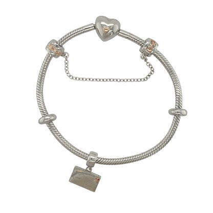 925 Silver Clogau 7" Charm Bracelet