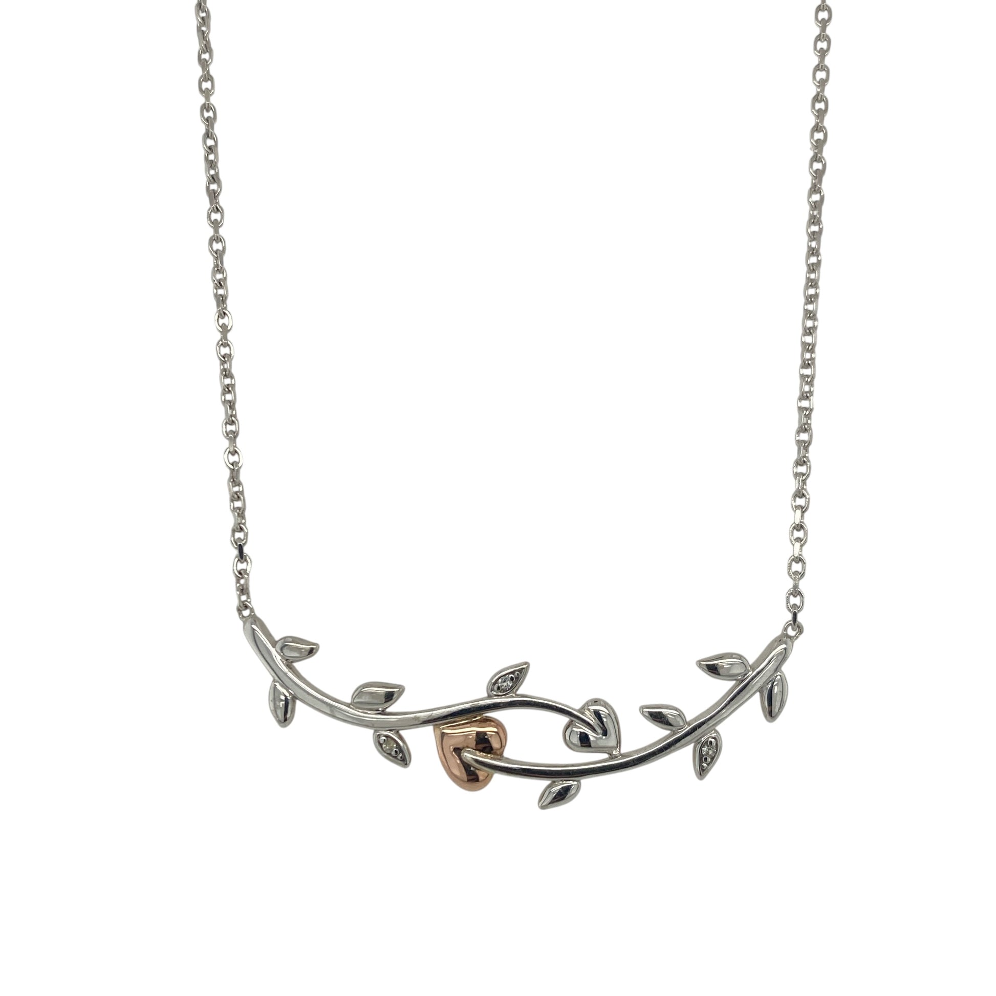 925 Silver Clogau Tree of Life Bar 17" Necklace