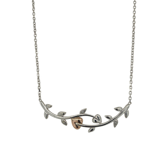 925 Silver Clogau Tree of Life Bar 17" Necklace