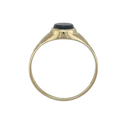 9ct Gold & Onyx Oval Signet Ring